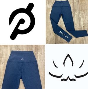 Beyond Yoga x Peloton Blue Space Dye Leggings High Waist Performance Tights
